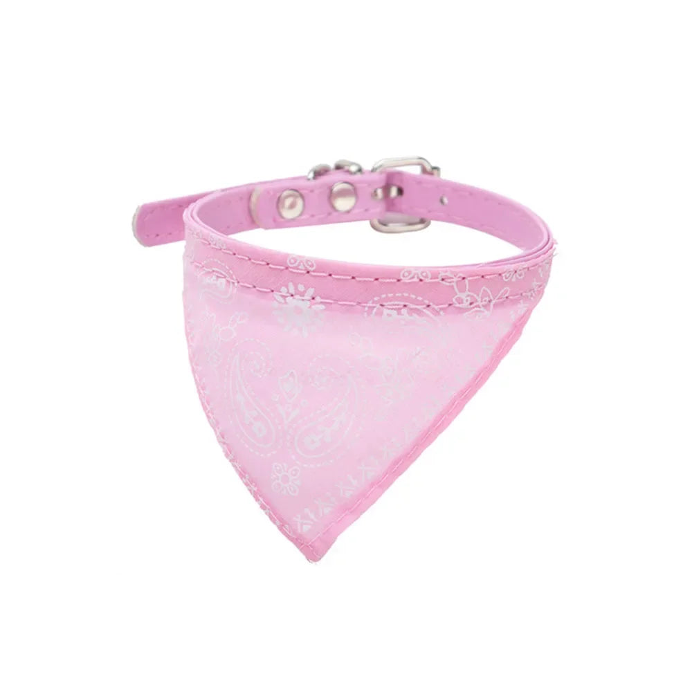 Cute Printed Triangular Pet Collar