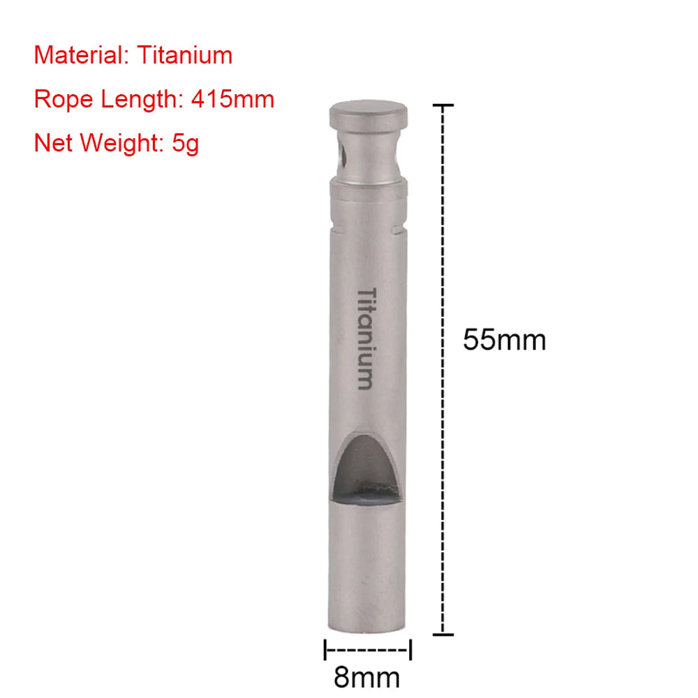 Ultralight Titanium Survival Whistle