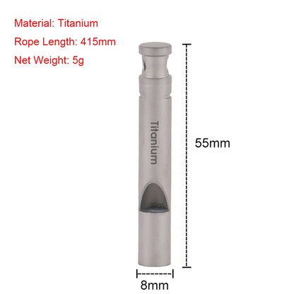 Ultralight Titanium Survival Whistle