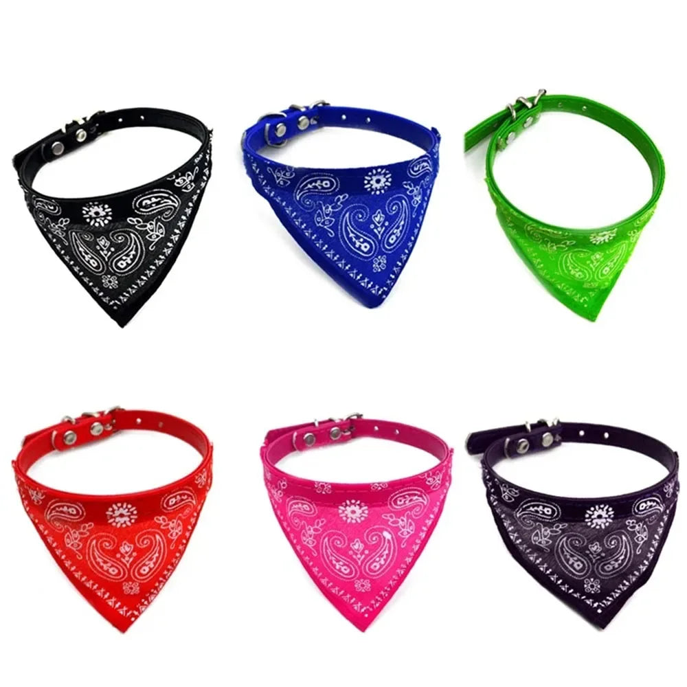 Cute Printed Triangular Pet Collar