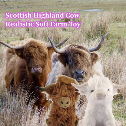 25cm Highland Cow Plush Toy