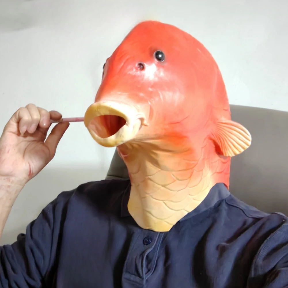 Realistic Latex Fish Head Mask