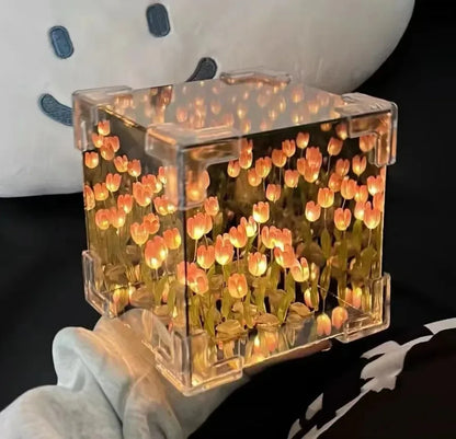 DIY Tulip Flower Sea Cube Night Light Kit