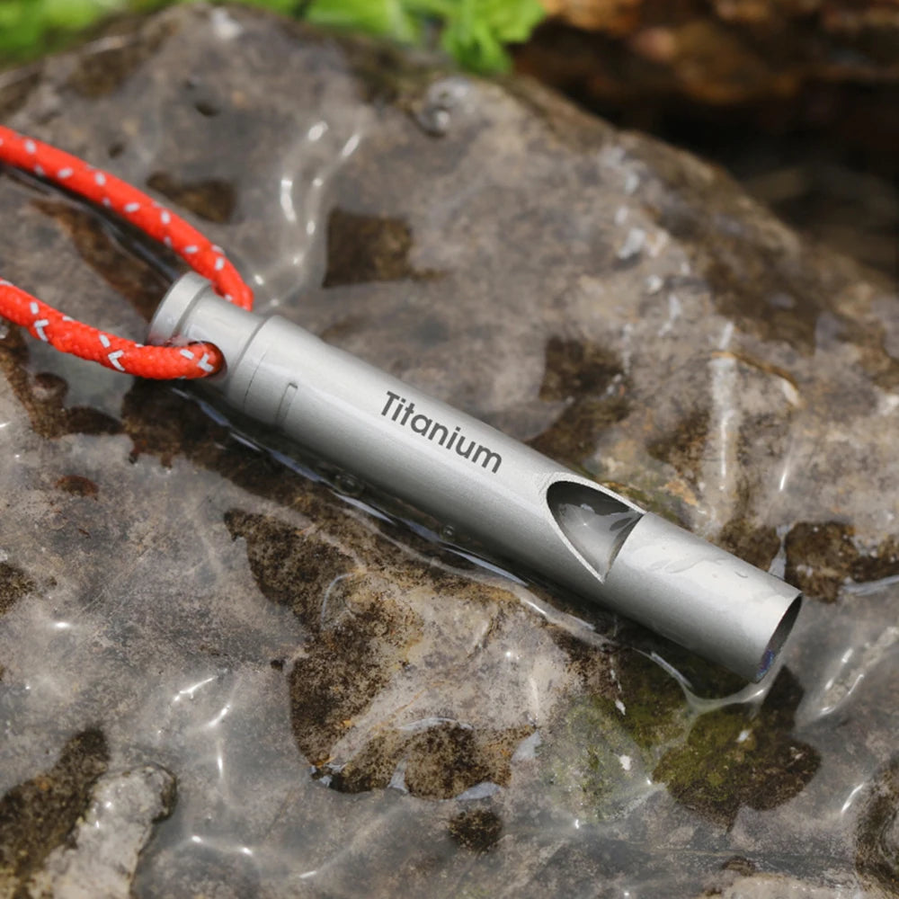 Ultralight Titanium Survival Whistle