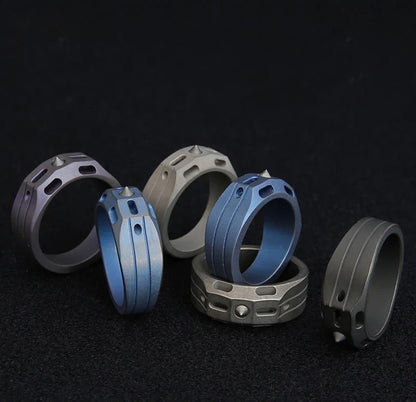 Titanium Fluorescent Tube Ring