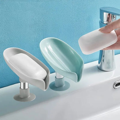 Leaf-Shaped Suction Cup Soap Holder