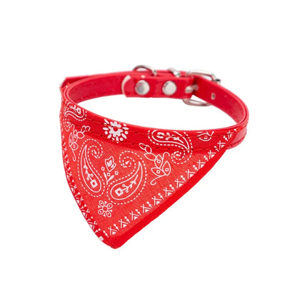 Cute Printed Triangular Pet Collar