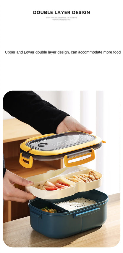 1200ml 2-Layer Portable Bento Box