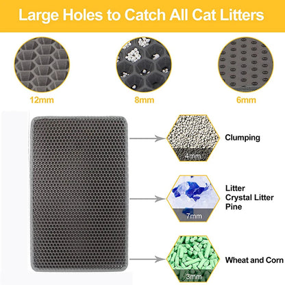 Waterproof Double-Layer Cat Litter Mat