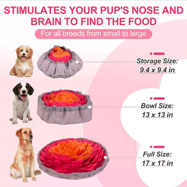 Washable Foldable Pet Sniffing Slow Feeding Mat