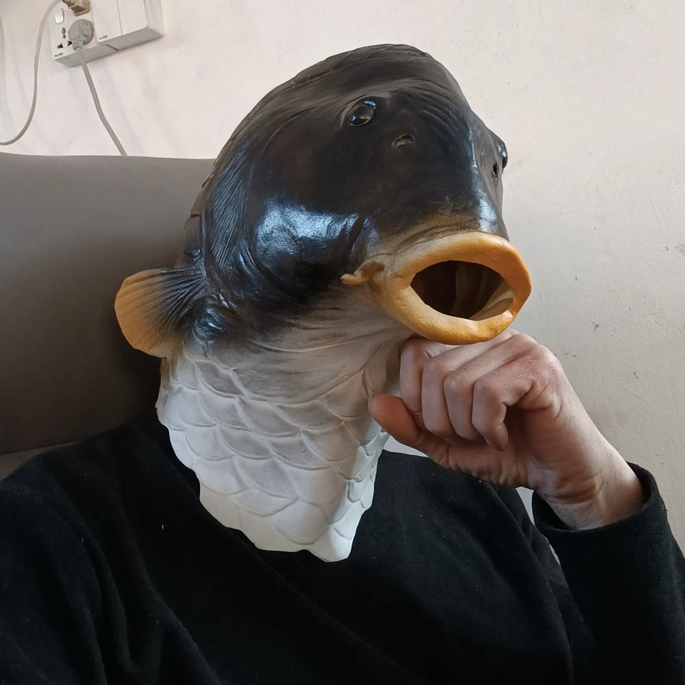 Realistic Latex Fish Head Mask