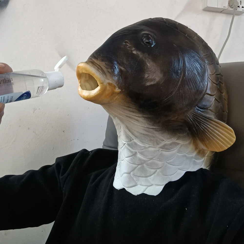 Realistic Latex Fish Head Mask