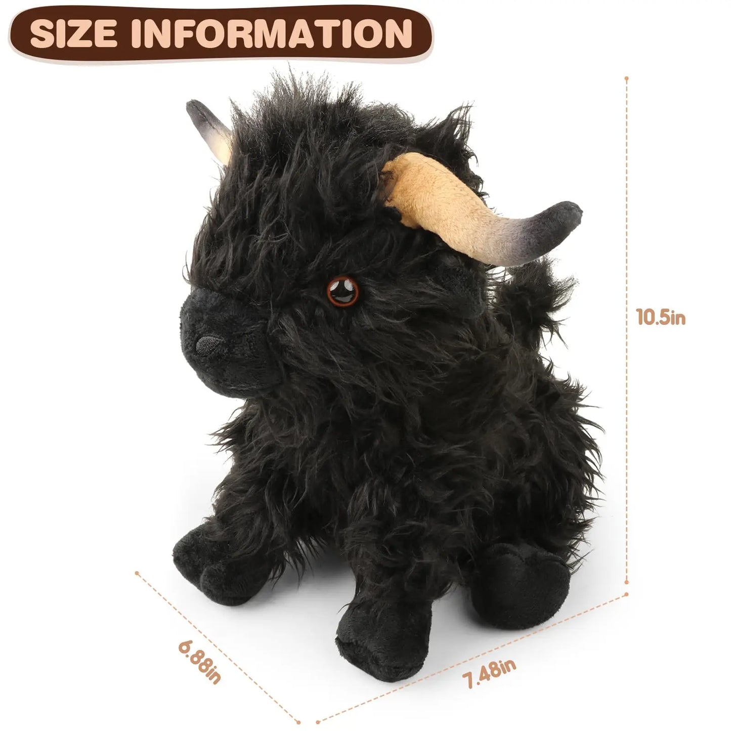 25cm Highland Cow Plush Toy