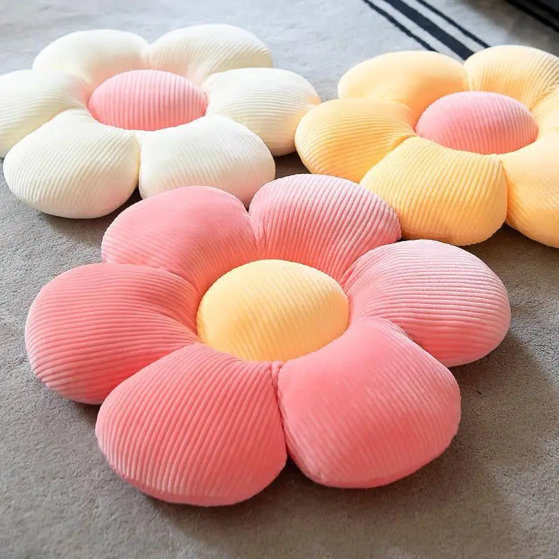 35cm Colorful Flower Plush Pillow