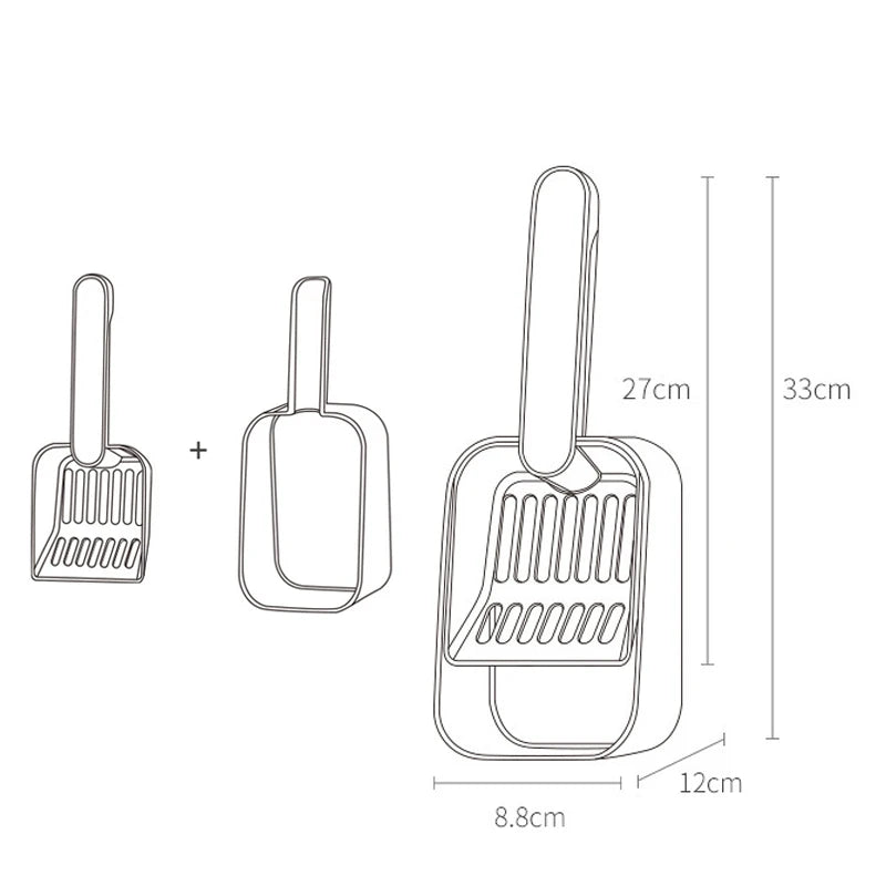 Self-Cleaning Cat Litter Scoop