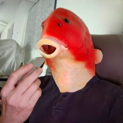 Realistic Latex Fish Head Mask