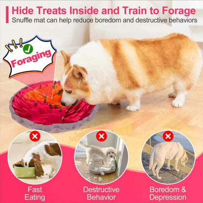 Washable Foldable Pet Sniffing Slow Feeding Mat