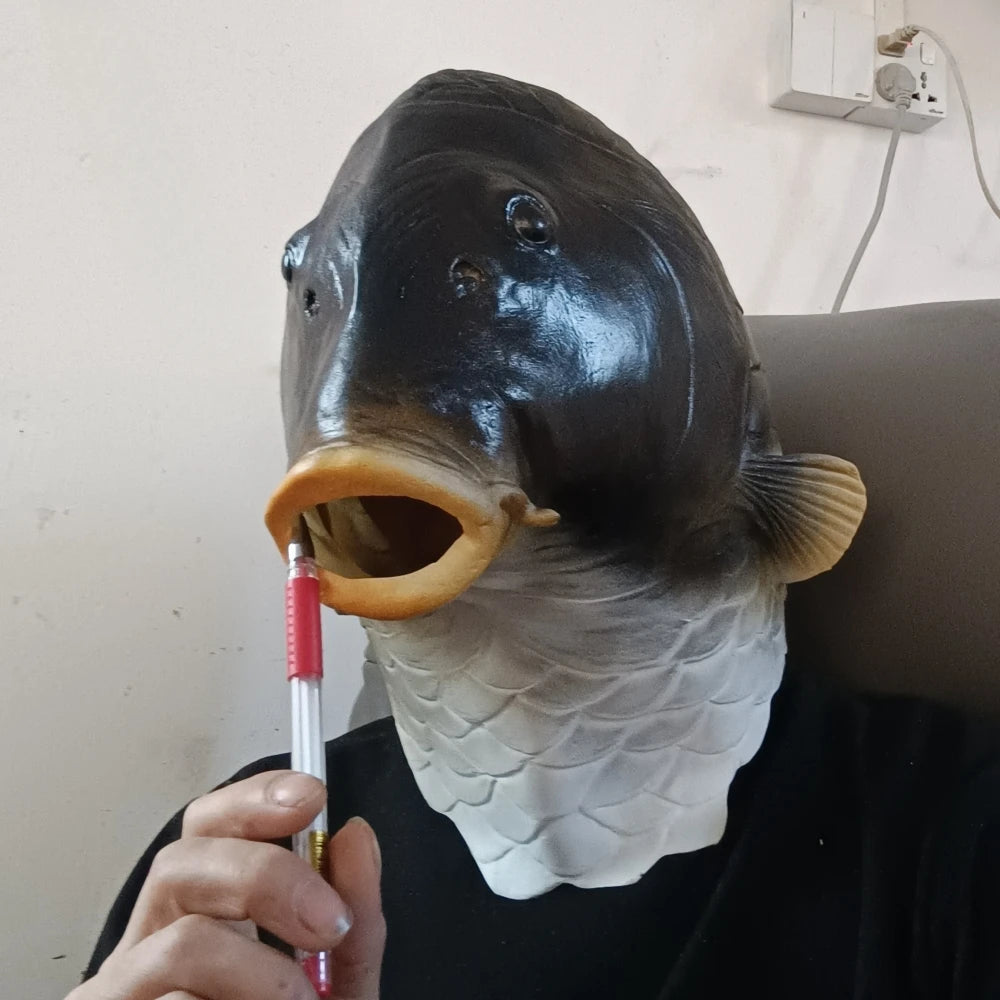 Realistic Latex Fish Head Mask