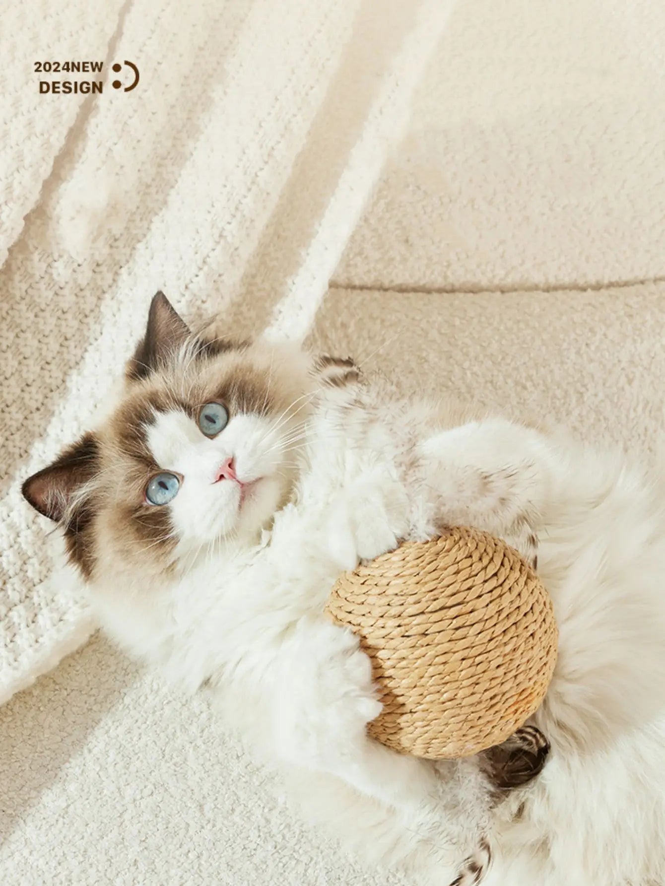 Interactive Sisal Cat Bite Ball