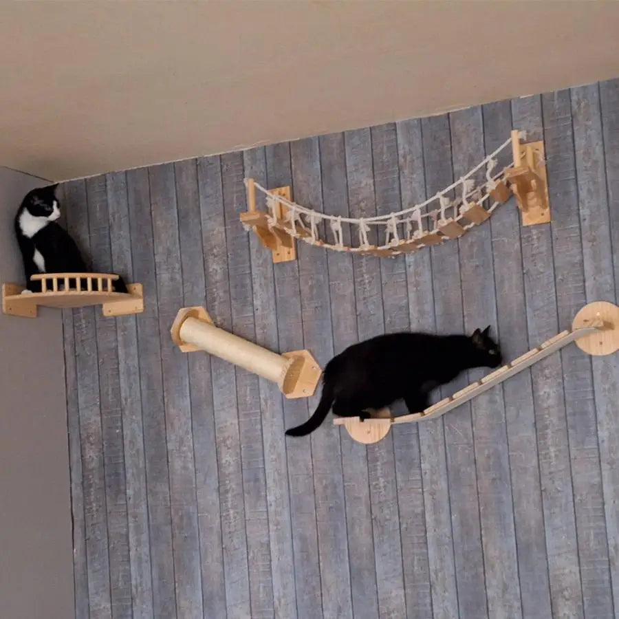 Wall-Mounted Cat Tree Bridge