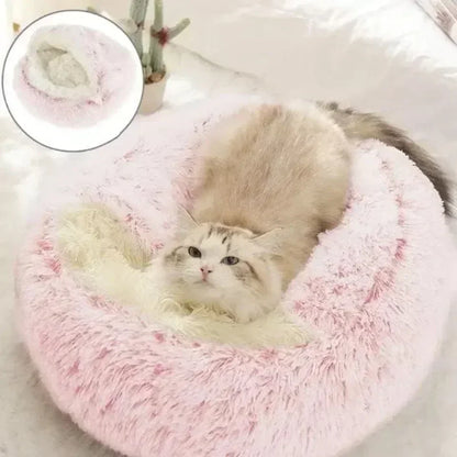 Round 2-in-1 Cat Cushion Bed