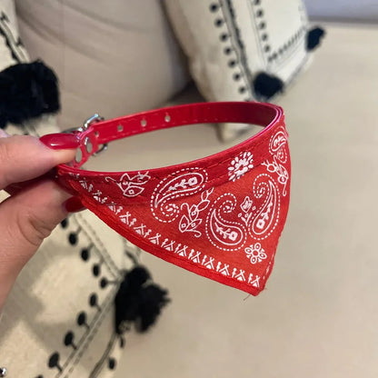 Cute Printed Triangular Pet Collar