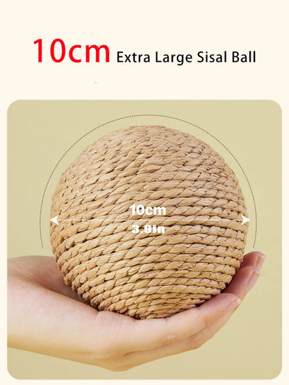 Interactive Sisal Cat Bite Ball