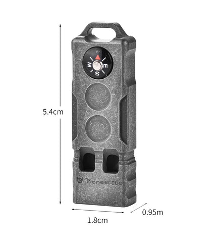 Compass Survival Whistle Two-for-one Tube Titanium Whistle