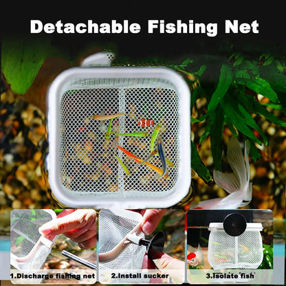 Extendable Suction Cup Fishing Net for Aquariums