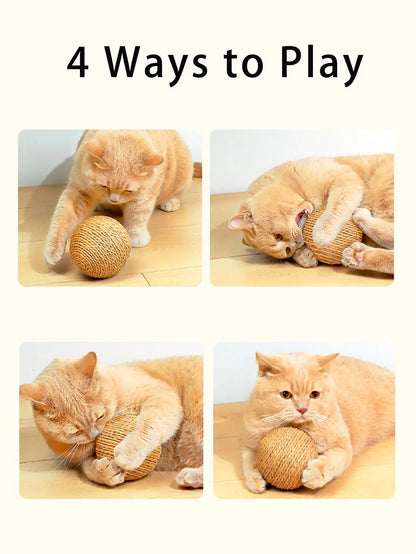 Interactive Sisal Cat Bite Ball