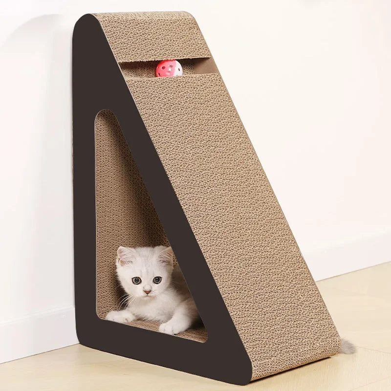 2-in-1 Cat Scratcher with Ball