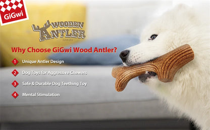 Real Wood Deer Antler Dog Chew Toy