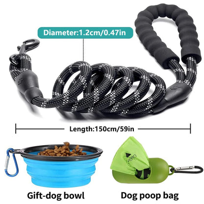 Reflective Padded Dog Leash