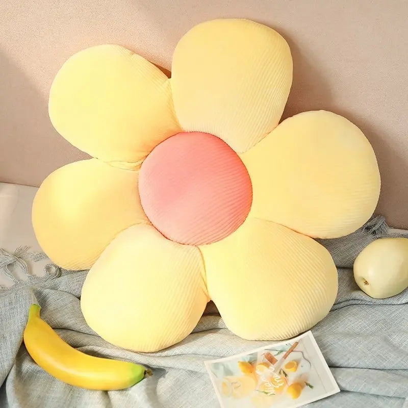 35cm Colorful Flower Plush Pillow