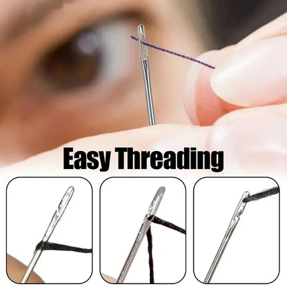 Side-Hole Self-Threading Needle