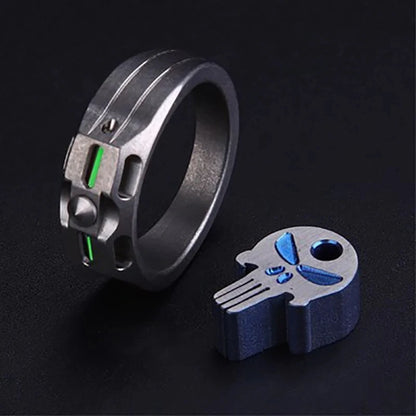 Titanium Fluorescent Tube Ring