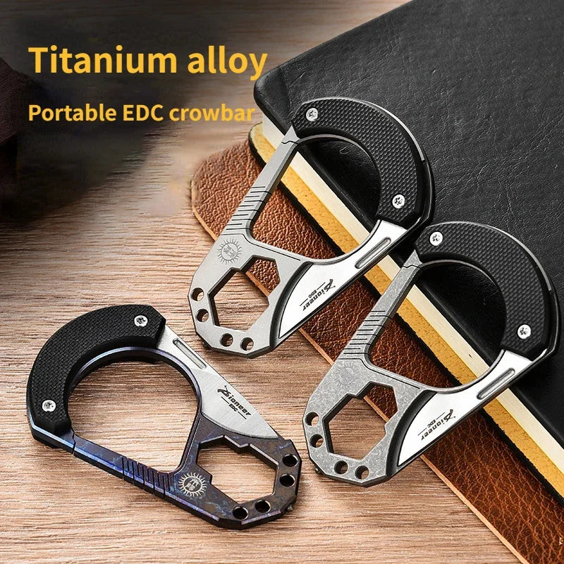 Titanium Alloy Key Chain Guard Broken Window Tungsten Steel EDC