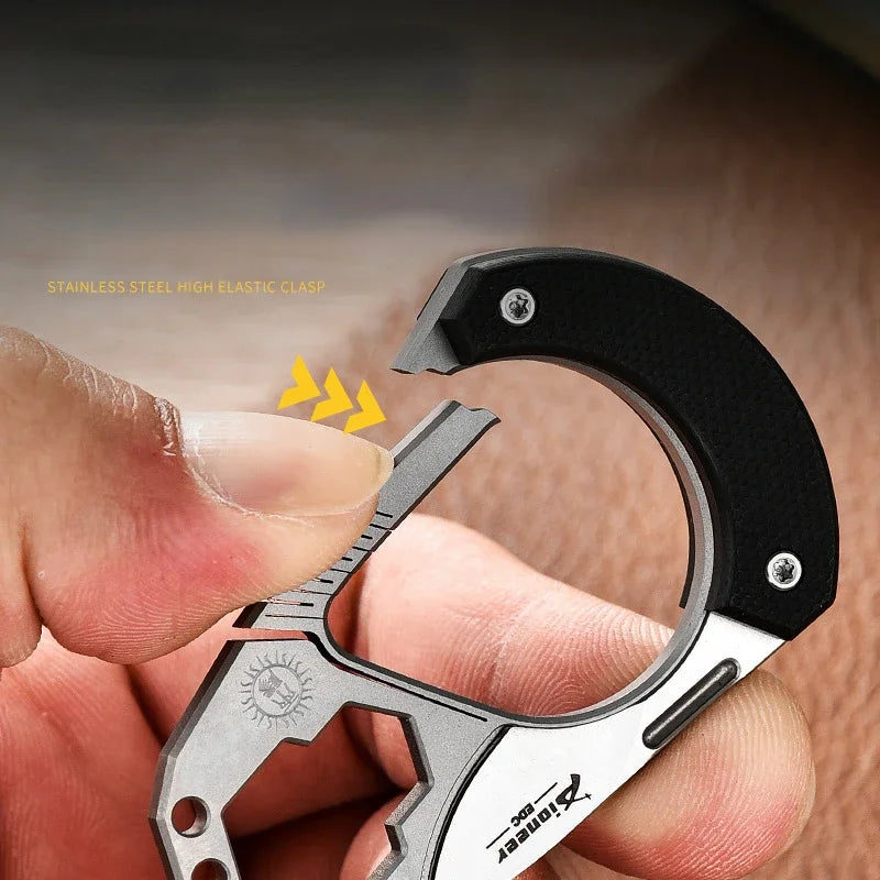 Titanium Alloy Key Chain Guard Broken Window Tungsten Steel EDC