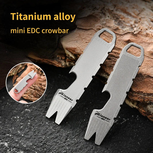 Titanium Alloy Mini Tide Play Crowbar Opener EDC Pendant