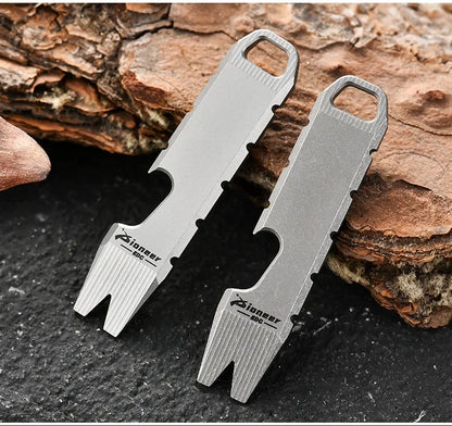 Titanium Alloy Mini Tide Play Crowbar Opener EDC Pendant