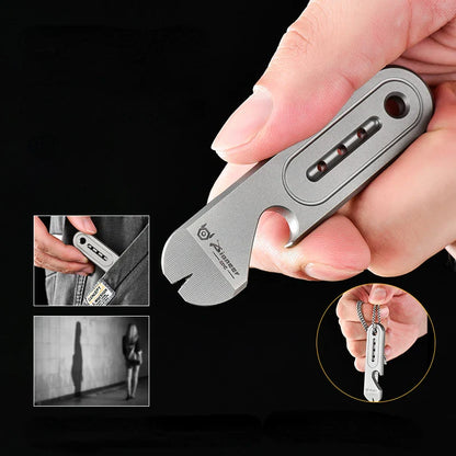 Titanium Alloy Portable Crowbar EDC Key Hanging Pry Bar