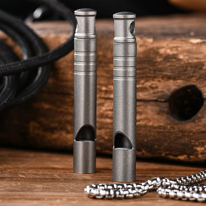 Titanium Alloy Single Tube Burst Whistle Referee Whistle EDC