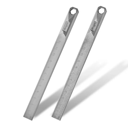 Titanium Alloy Straight Ruler EDC Self-defense Hanging Crowbar