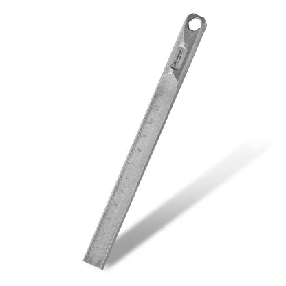 Titanium Alloy Straight Ruler EDC Self-defense Hanging Crowbar