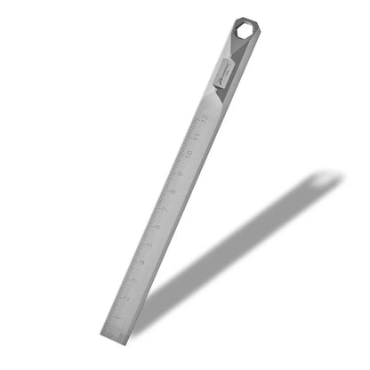 Titanium Alloy Straight Ruler EDC Self-defense Hanging Crowbar