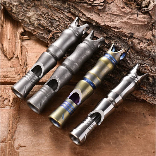 Titanium Whistle Outdoor Survival Portable Single Tube High Frequency