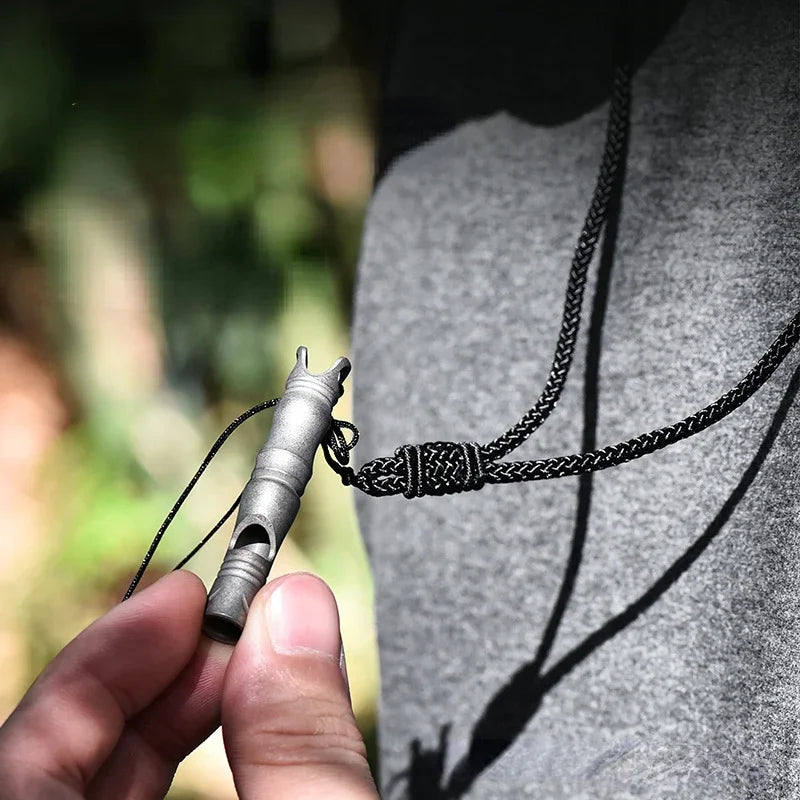Titanium Whistle Outdoor Survival Portable Single Tube High Frequency