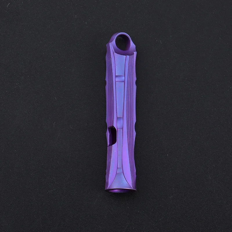 Titanium Whistle High Audio Metal Whistle Fashion Tag
