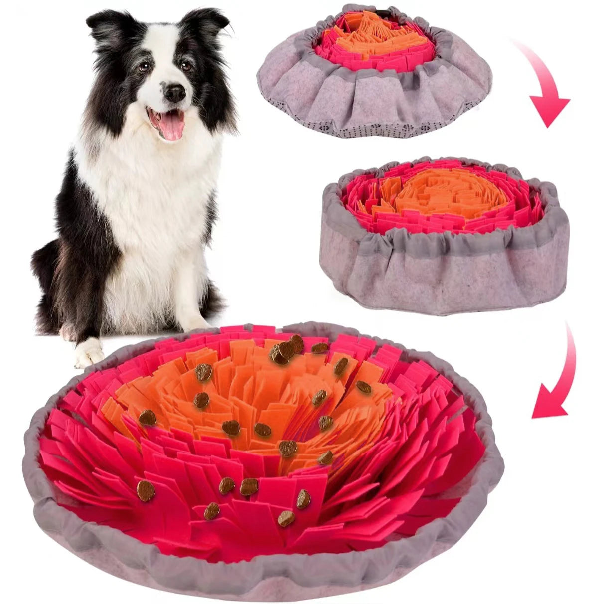 Washable Foldable Pet Sniffing Slow Feeding Mat