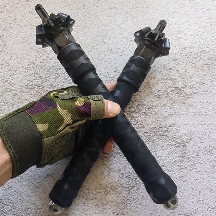 Black Rubber Grip Two-Piece Outdoor Multi-Tool Kit
